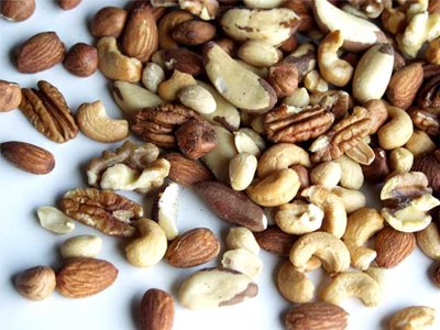 Γυαλί σε ξηρούς καρπούς