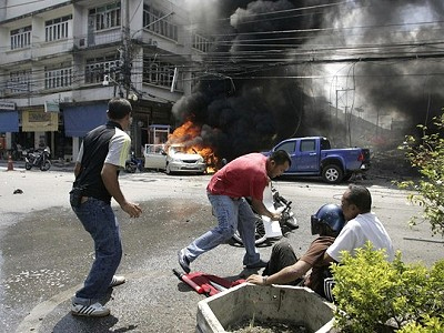 Έκρηξη σε στάση λεωφορείου