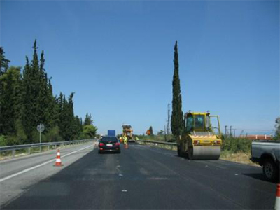 Ασφαλτοστρώσεις στον ΠΑΘΕ