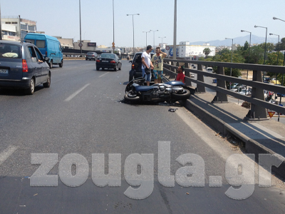 Τροχαίο ατύχημα στην Εθνική Οδό με δύο τραυματίες