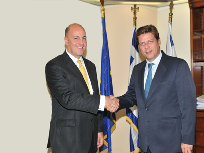 Συνάντηση Βαρβιτσιώτη με τον Πρέσβη της Τουρκίας