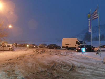 Προβλήματα στα διόδια της Πελασγίας, λόγω χιονόπτωσης