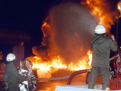 Πυρκαγιά σε αποθήκη στα Τρίκαλα