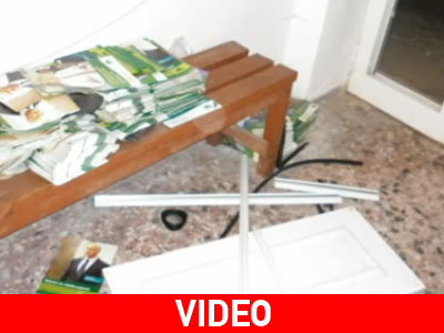 Φθορές σε γραφεία του ΠΑΣΟΚ στη Λέρο