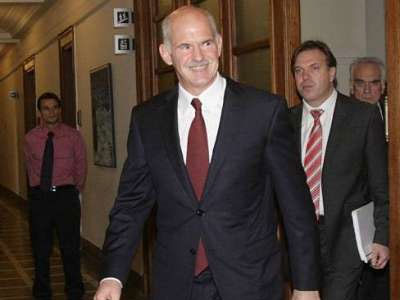 Συνάντηση Γ. Παπανδρέου-Β. Έξαρχου