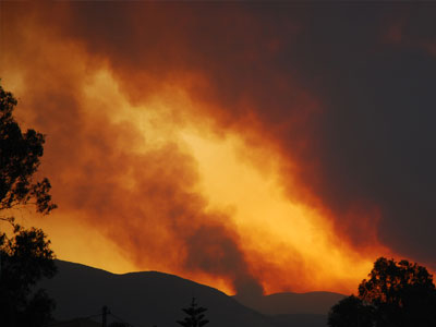 Πυρκαγιά στο Κάστρο Βοιωτίας