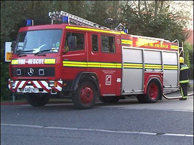 Σώος ο οδηγός τζιπ που «πήρε» φωτιά