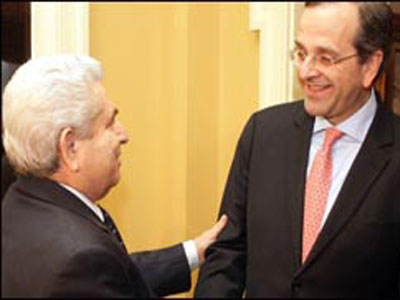 Συνάντηση Α. Σαμαρά με Πρόεδρο Χριστόφια