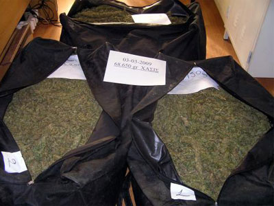 Κατασχέθηκαν οκτώ κιλά κάνναβης