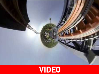 Βόλτα με τρενάκι του λούνα παρκ, μοιάζει με ένα ταξίδι έξω από αυτόν τον πλανήτη!