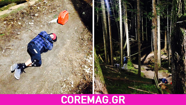 Mind the gap: ο Brett Rheeder ξάπλωσε μέσα στα βουνά