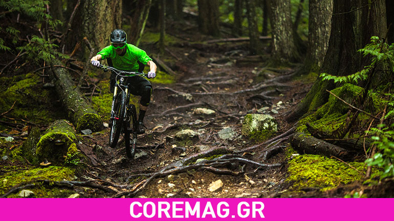 Mountain bike στη βροχή