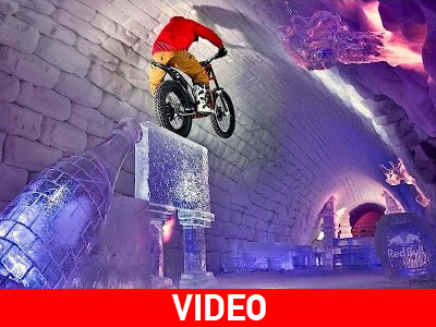 Moto Trials σε γιγαντιαίο Igloo
