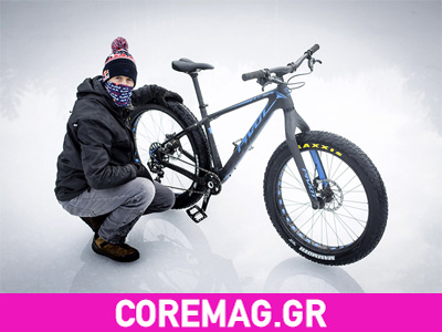O Aaron Chase με fat bike