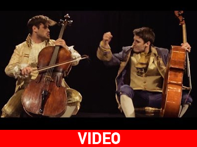 Η ερμηνεία του «thunderstruck» με δύο βιολοντσέλο