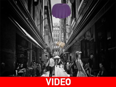 Παράδοση φαγητού μέσω αλεξίπτωτων