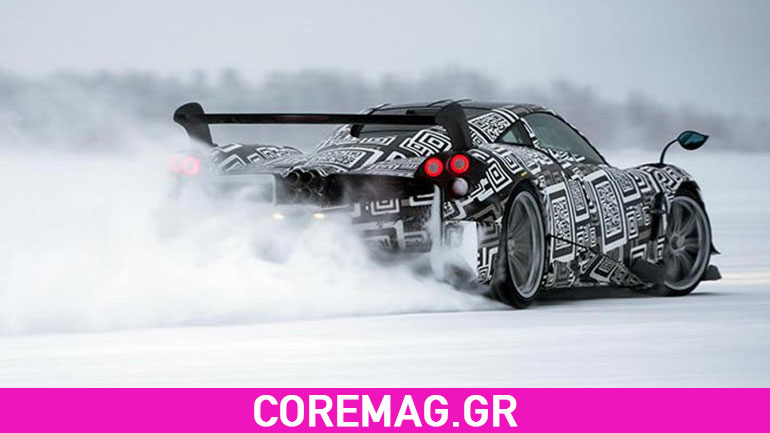H Pagani Huayra BC στο χιόνι H Pagani Huayra BC στο χιόνι