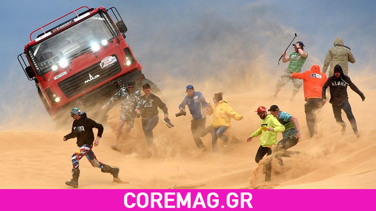 Φορτηγό χτύπησε θεατή στο Rally “Gold Kagan” Φορτηγό χτύπησε θεατή στο Rally “Gold Kagan”