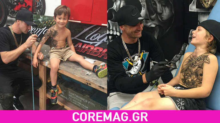 Tattoo artist κάνει αφιλοκερδώς τατουάζ σε άρρωστα παιδιά (video & φωτογραφίες)