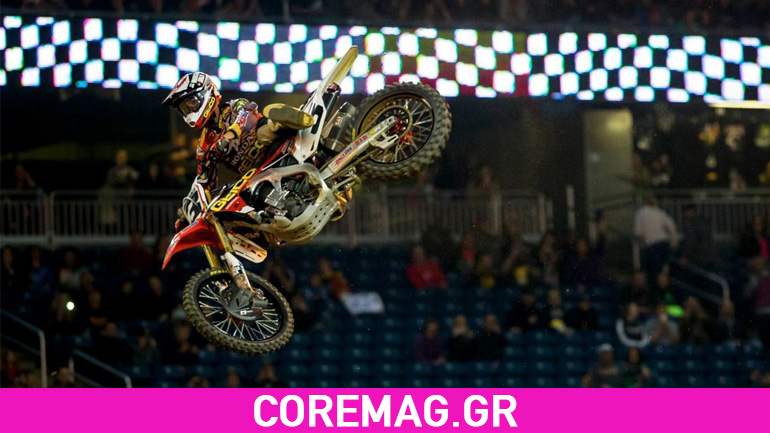 Ο αγώνας Supercross στο Detroit