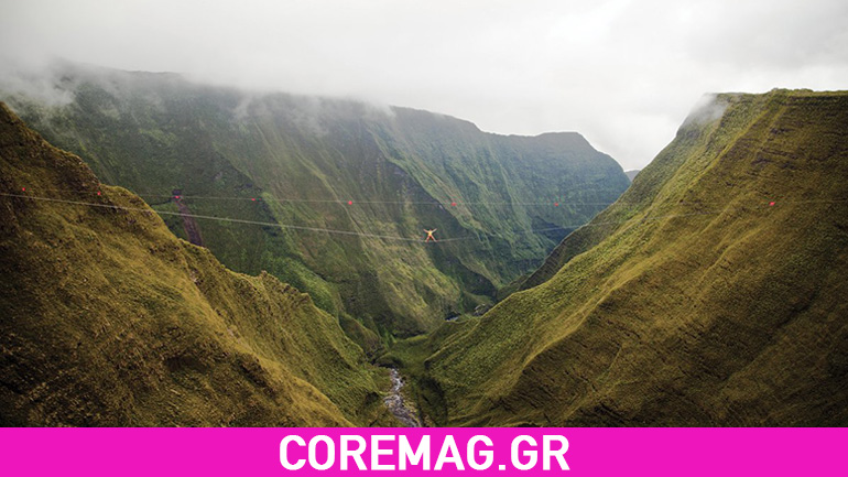 Παγκόσμιο Ρεκόρ: 400μ highline στο κενό!