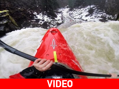 Κατάβαση με καγιάκ σε καταρράκτη 20 μέτρων