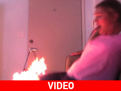 Κοπέλα χορεύει και… πιάνει φωτιά!!!