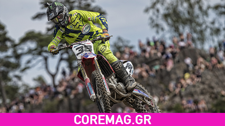 Ο Παναγιώτης Κουζής στο MXGP της Σουηδίας