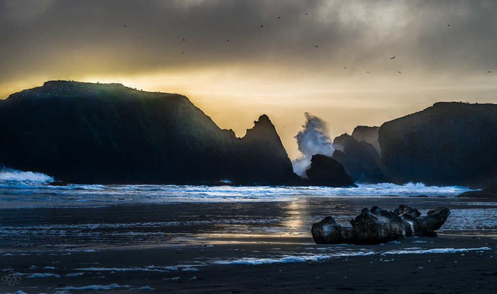 Καταιγίδα στο ηλιοβασίλεμα