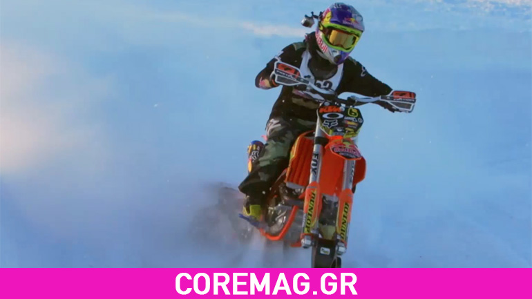 Ο Ronnie Renner και οι φίλοι του με snow bikes