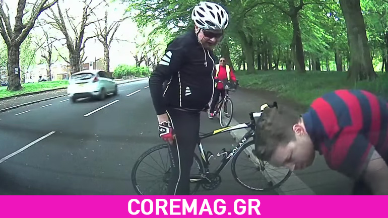 Ποδηλάτης έπεσε πάνω σε σταθμευμένο αυτοκίνητο