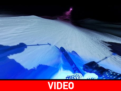 Αλάσκα: Βραδινή κατάβαση στο χιόνι