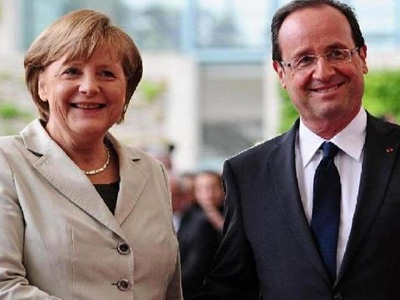Ολάντ – Μέρκελ:”Θέλουμε την Ελλάδα στην Ευρωζώνη”