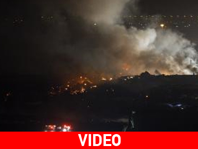 “Καπνοί” πίσω από τη συντριβή αεροσκάφους στο Ντουμπάι