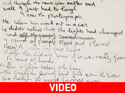 Στο “σφυρί” χειρόγραφο του Lennon