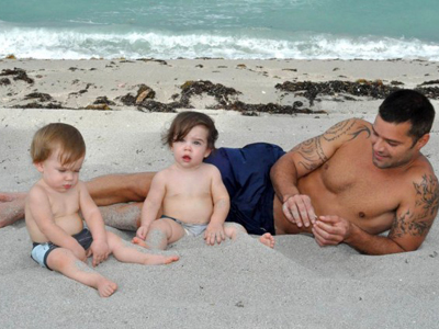 O Ricky Martin με τους γιους του