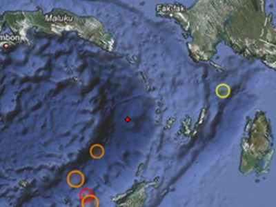 Σεισμός 6,7R ανοιχτά της Ινδονησίας