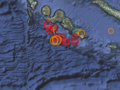Διπλή μετασεισμική δόνηση στα νησιά του Σολομώντος