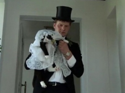 Παντρεύτηκε την… γάτα του!