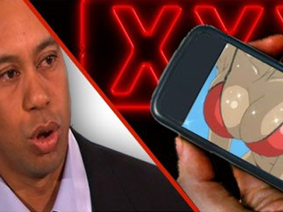 Πορνό και καρτούν στο κινητό του Tiger Woods