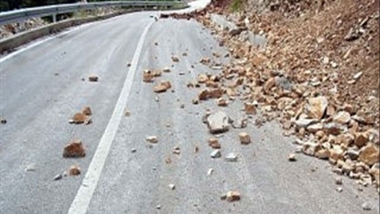 Καβάλα: Έκλεισε τμήμα της Εγνατίας Οδού λόγω κατολίσθησης