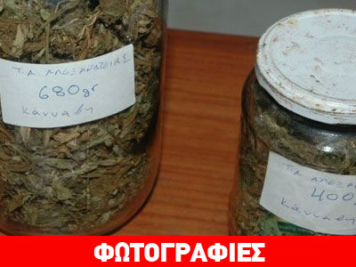 Έκρυβαν την κάνναβη σε γυάλινα βάζα