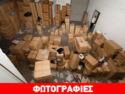 Εντοπίστηκαν αποθήκες με χιλιάδες προϊόντα παραεμπορίου