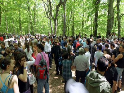 Κατασκήνωση στο δάσος των Σκουριών ενάντια στην εξόρυξη χρυσού