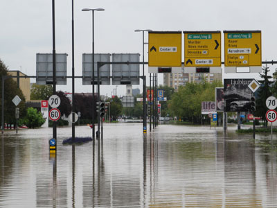 Σφοδρές βροχοπτώσεις και πλημμύρες στη Σλοβενία