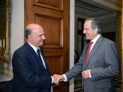 Τι συζήτησαν Σαμαράς – Μοσκοβισί