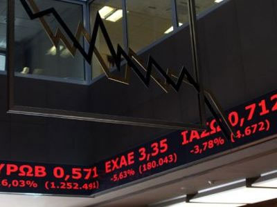 Ισχυρή πτώση στο Χρηματιστήριο Αθηνών