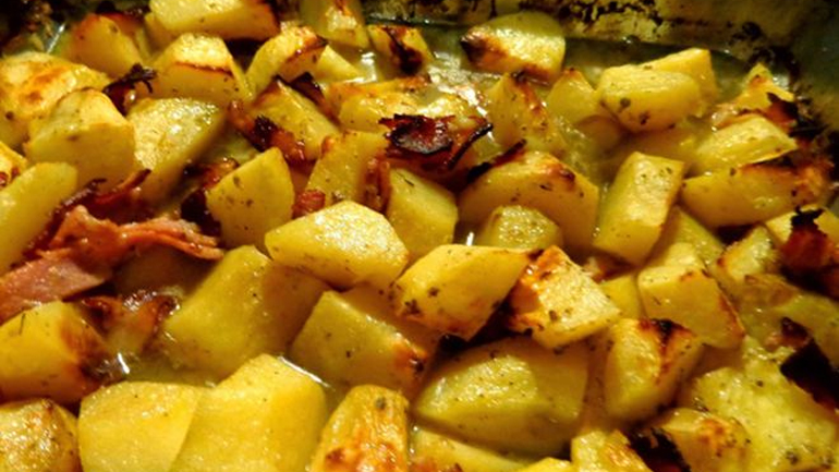 Πατάτες φούρνου με μπέικον