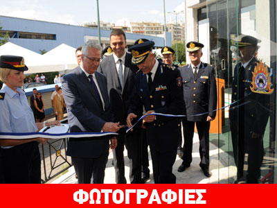 Τα περίπτερα της ΕΛ.ΑΣ. και της Πυροσβεστικής στη ΔΕΘ εγκαινίασε ο Κικίλιας