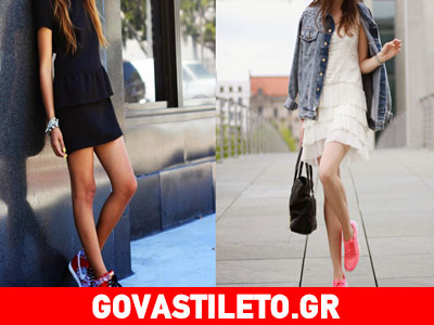 Sneakers και φόρεμα: Πώς να τα συνδυάσεις σωστά